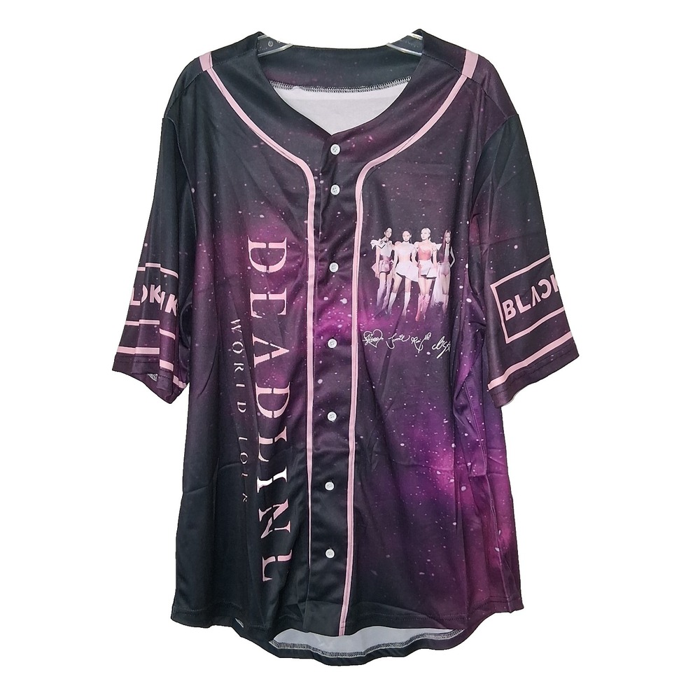 Blackpink Deadline 2025 World Tour Size Medium Baseball Jersey 2 Sided Graphic